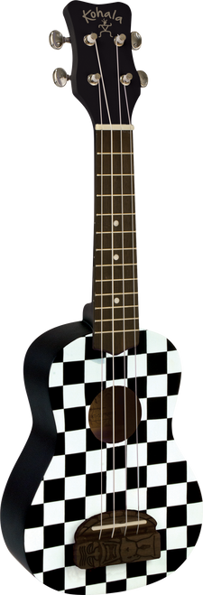 Kohala Tiki KT-SCB Checkerboard Soprano Ukulele