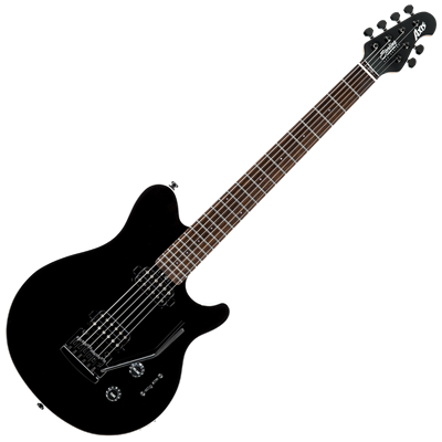 MUSICMAN SUB AXIS BLACK WITH WHITE BINDING