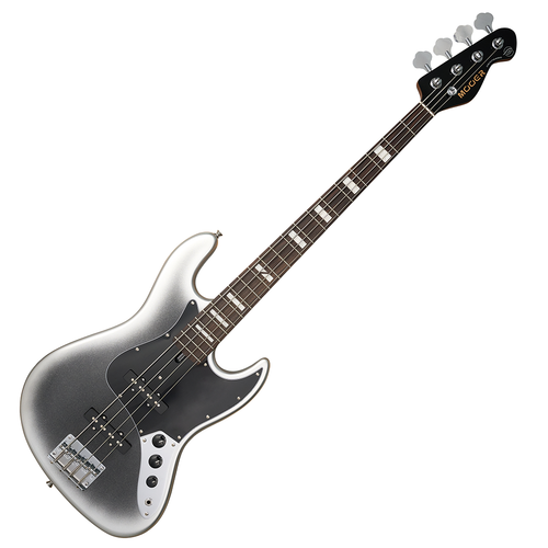 MOOER MBJ412 BASS GUITAR DARK SILVER