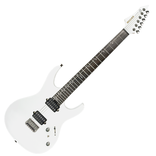 MOOER MMT100 SUPERSTRAT GUITAR PEARL WHITE