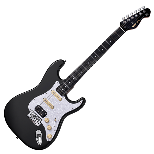 MOOER MSC10 PRO GUITAR BLACK - PEARL WHITE PICKGUARD