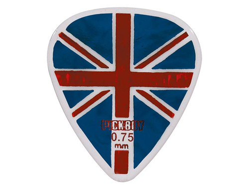 Pickboy Celltex picks with "union jack"-design
