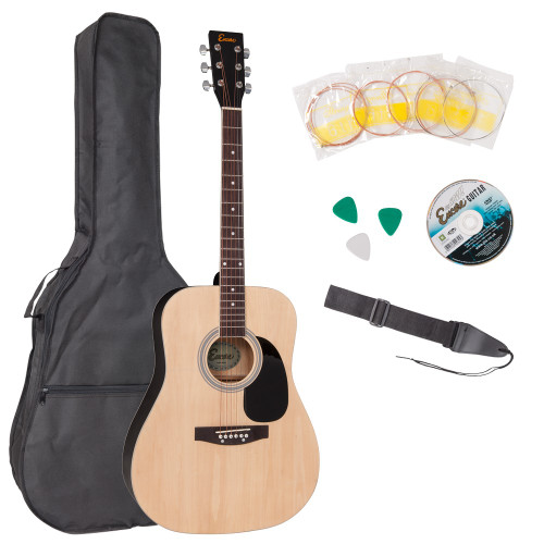 ENCORE ACOUSTIC GUITAR OUTFIT - NATURAL