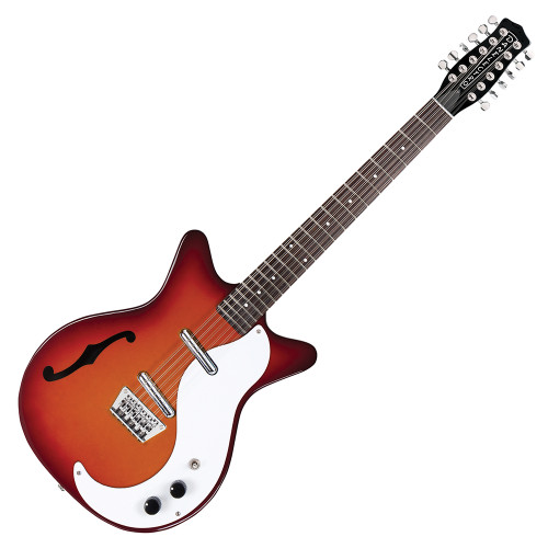 Danelectro DC59 12 String Electric Guitar, Cherry Sunburst