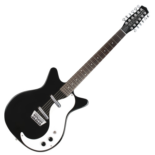 Danelectro '59 12 String Electric Guitar ~ Black Sparkle - Mor Music