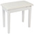 Kinsman Piano Bench with Storage ~ Satin White