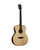 VEELAH V4 SERIES GUITAR - ELECTRO ACOUSTIC OM, SOLID TOP, ARM REST, NATURAL & PADDED GIG BAG