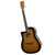 Westfield Performer Dreadnought acoustic guitar Lefthand in Tobacco sunburst with Cutaway