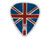 Pickboy Celltex picks with "union jack"-design