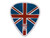 Pickboy Celltex picks with "union jack"-design