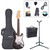 ENCORE 3/4 SIZE ELECTRIC GUITAR OUTFIT - GLOSS BLACK