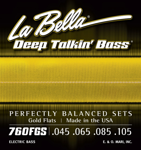 La Bella 760FGS Deep Talkin' Bass, Gold Flats - Standard 45-105