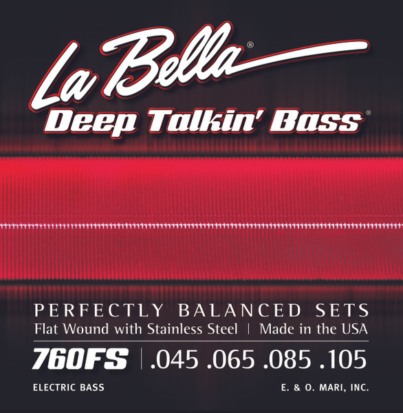 La Bella 760FS Deep Talkin' Bass, Flat Wound - Standard 45-105