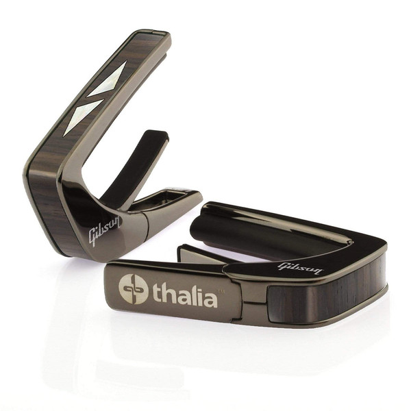 Gibson® by Thalia Black Chrome Capo ~ Split Diamond Inlay 