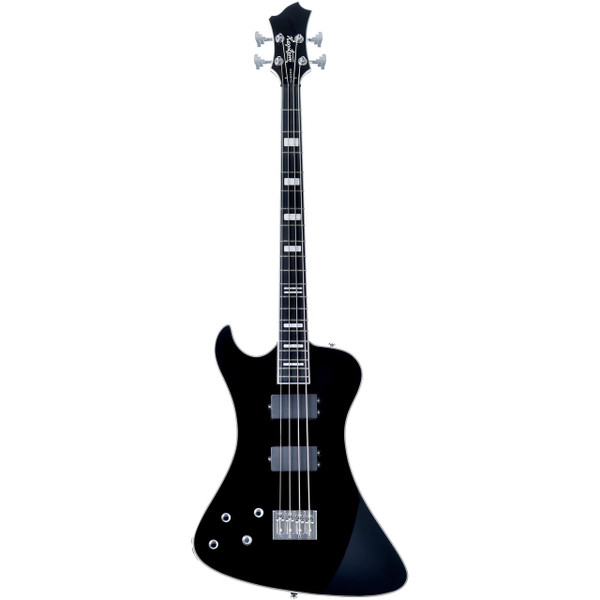 Hagstrom Nekromant 4 Bass - Black Left Hand