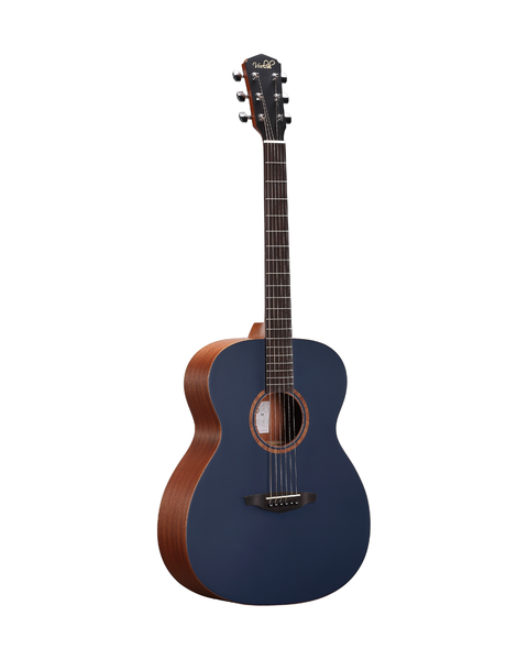VEELAH V1 SERIES GUITAR - ACOUSTIC OM, SOLID TOP - NAVY SPRUCE W/ VEELAH LUXURY PADDED GIG BAG