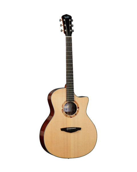 VEELAH V2 SERIES GUITAR - ACOUSTIC GA WITH CUTAWAY, SOLID TOP - SPRUCE W/ VEELAH LUXURY PADDED GIG BAG