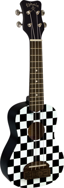 Kohala Tiki KT-SCB Checkerboard Soprano Ukulele