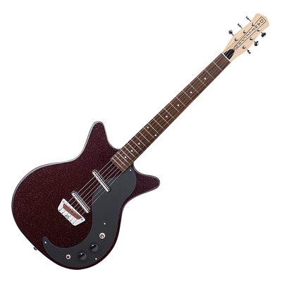 DANELECTRO GLITTER 59 - MAROON/SILVER GLITTER