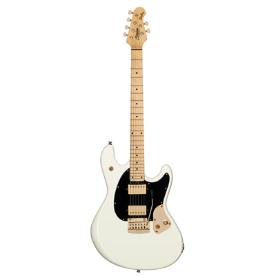 STERLING BY MUSICMAN JARED DINES OLYMPIC WHITE MN GOLD HARDWARE
