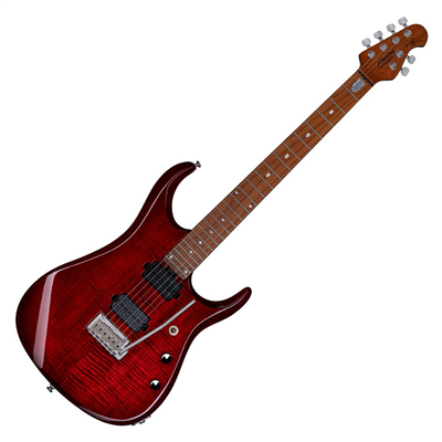 STERLING BY MUSICMAN JP15 FLAME MAPLE TOP ROYAL RED - MAPLE NECK