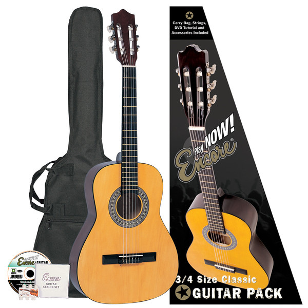 Encore 3/4 Size Classical Guitar Pack