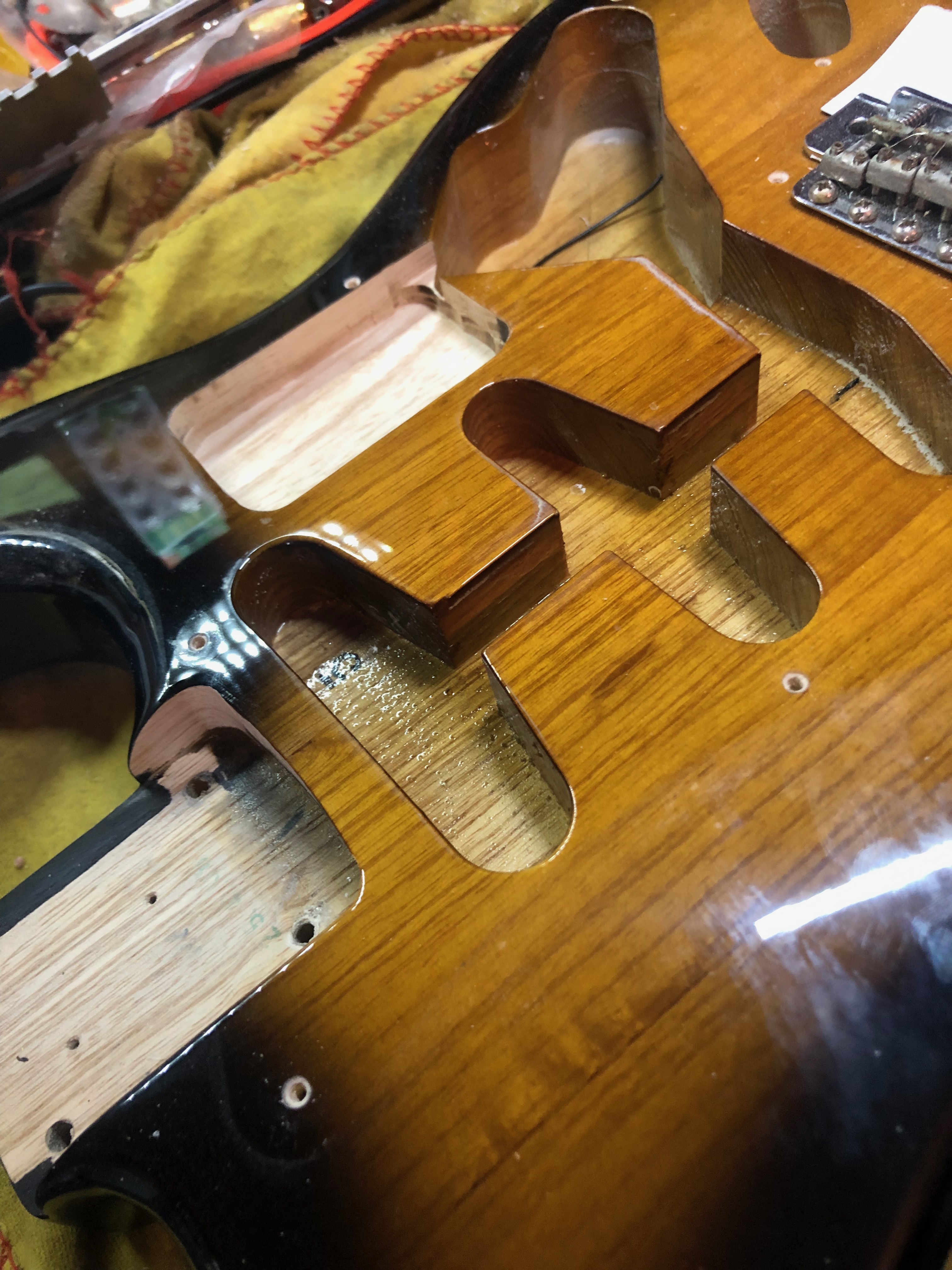 Body cavity and routing work