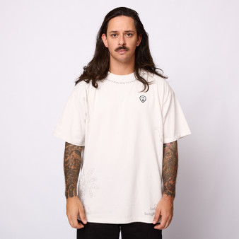 M.CHUCK CNECK S/S BONE WH229128