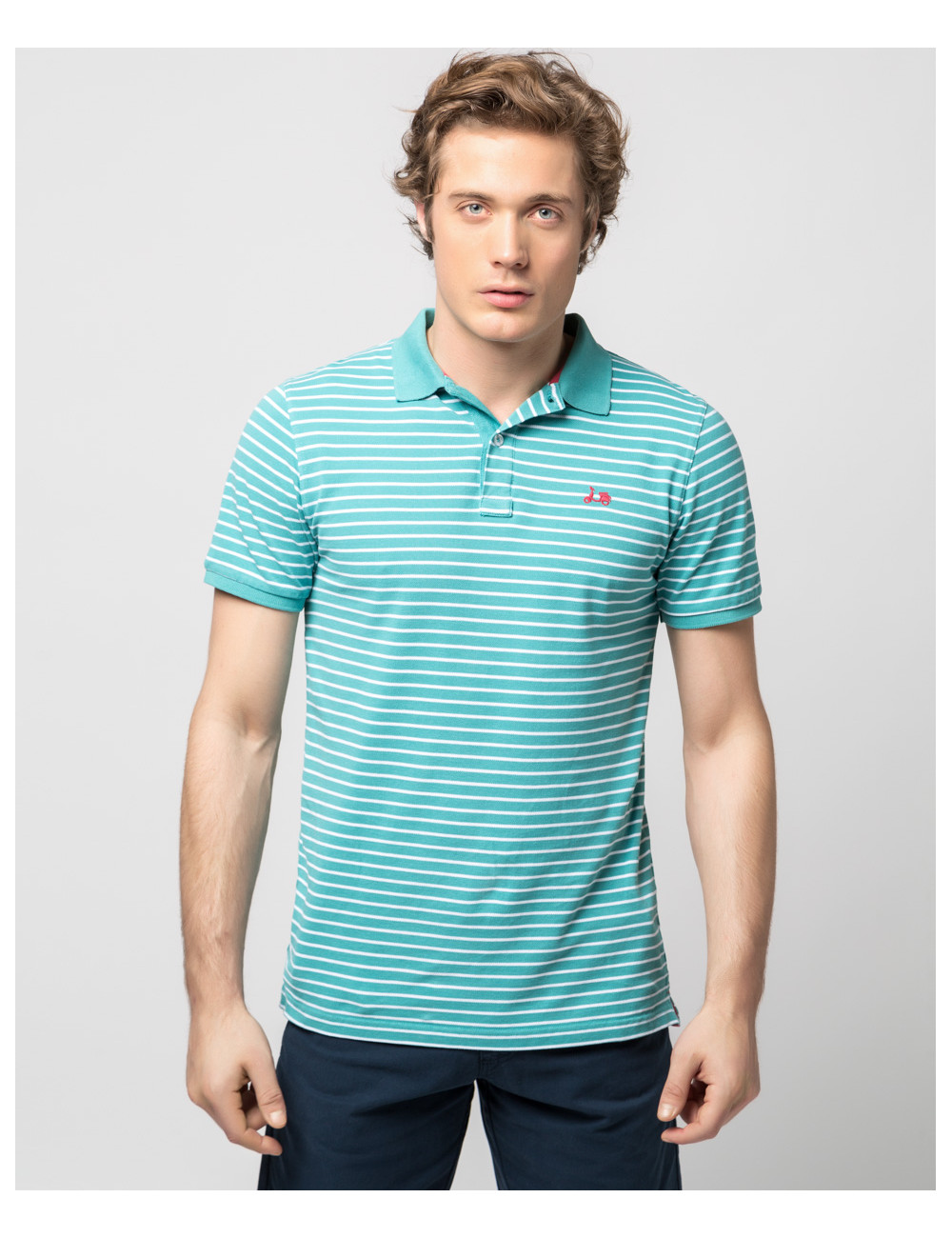 SCOTTA POLO S/S PETROL212483 - Tiendas Roma