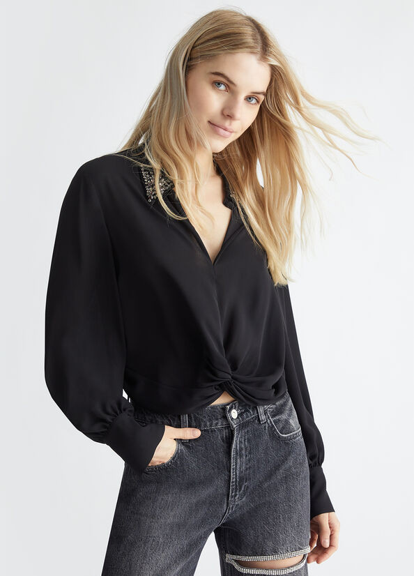 LIUJO TUNIC L/S BLK224993