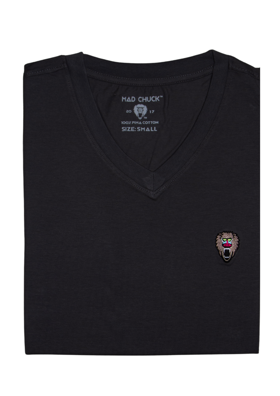 M.CHUCK VNECK S/S GREY217566