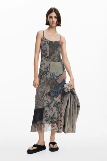DESIGUAL DRESS BEIGE C225498