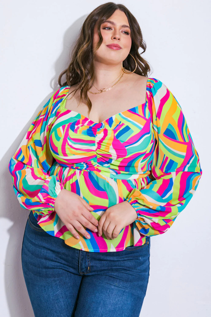 TOMATE BLOUSE L/S BL/FU223116