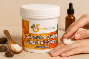 Coconut & Vanilla Shea Butter Body Butter Intensive Therapy for Very Dry Sensitive Skin, with Cocoa Butter and Vitamin E 250g Coconut & Vanilla Shea Butter Body Butter Intensive Therapy for Very Dry Sensitive Skin, with Cocoa Butter and Vitamin E 250g