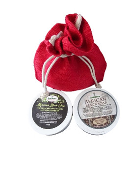 SheaByNature Natural Soap Gift set with 300ml Jar of African Black soap with Shea butter and Coconut and Moroccan Black soap with olive oil, Eucalytus and Rosemary essential oils 300ml SheaByNature Natural Soap Gift set with 300ml Jar of African Black soap with Shea butter and Coconut and Moroccan Black soap with olive oil, Eucalytus and Rosemary essential oils 300ml