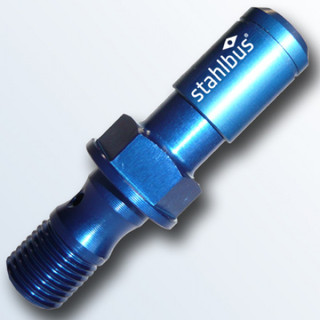 Stahlbus Banjo Bolt with Bleeder Valve Plug M10x1.0x19mm Blue Edition Easy Fast Speed Bleeder Prevents Air From Going Back Into System