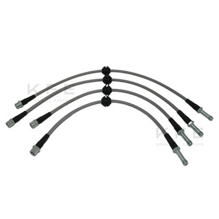 Techna-Fit Stainless Steel Braided Brake Lines FRONT and REAR For 2015-2025 Porsche Macan Techna-Fit Stainless Steel Braided Brake Lines FRONT and REAR For 2015-2025 Porsche Macan