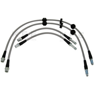 Techna-Fit Stainless Steel Braided Brake Lines FRONT and REAR For 2012-2018 BMW 640i 650i F12