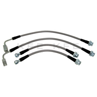 Techna-Fit Stainless Steel Braided Brake Lines FRONT and REAR For 2006-2010 Chevrolet Impala Techna-Fit Stainless Steel Braided Brake Lines FRONT and REAR For 2006-2010 Chevrolet Impala