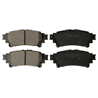 KFE1391-104 - KFE Quiet Advanced Ceramic Rear Disc Brake Pad Set For 2011-2018 Toyota Sienna, 2014-2018 Highlander, Prius V; GS350, GS450h, RX350, RX450h, IS250, IS300, IS350