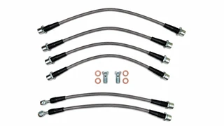 Techna-Fit Stainless Steel Braided Brake Lines FRONT and REAR For 2007-2023 Toyota Tundra