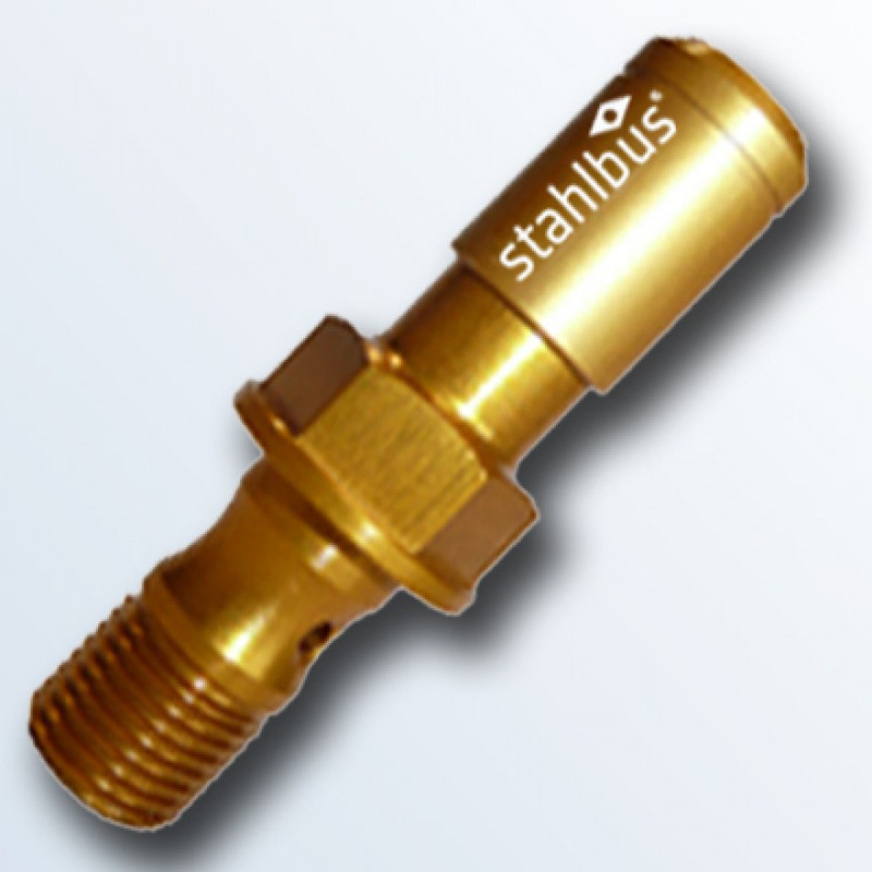 Stahlbus Banjo Bolt with Bleeder Valve Plug M10x1.0x19mm Gold Edition Easy Fast Speed Bleeder Prevents Air From Going Back Into System