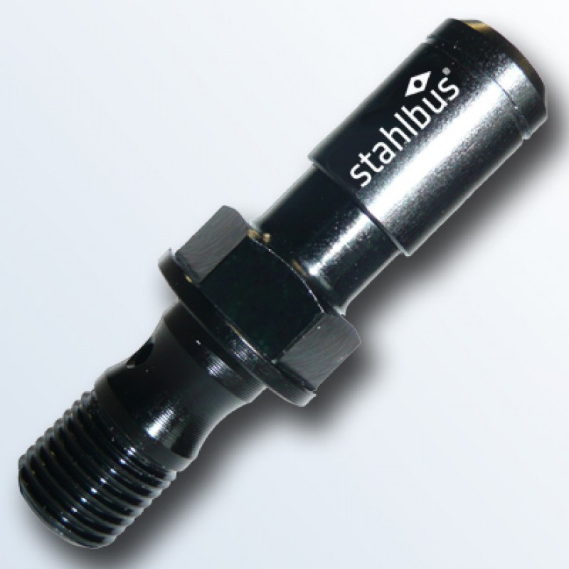 Stahlbus Banjo Bolt with Bleeder Valve Plug M10x1.0x19mm Black Edition Easy Fast Speed Bleeder Prevents Air From Going Back Into System