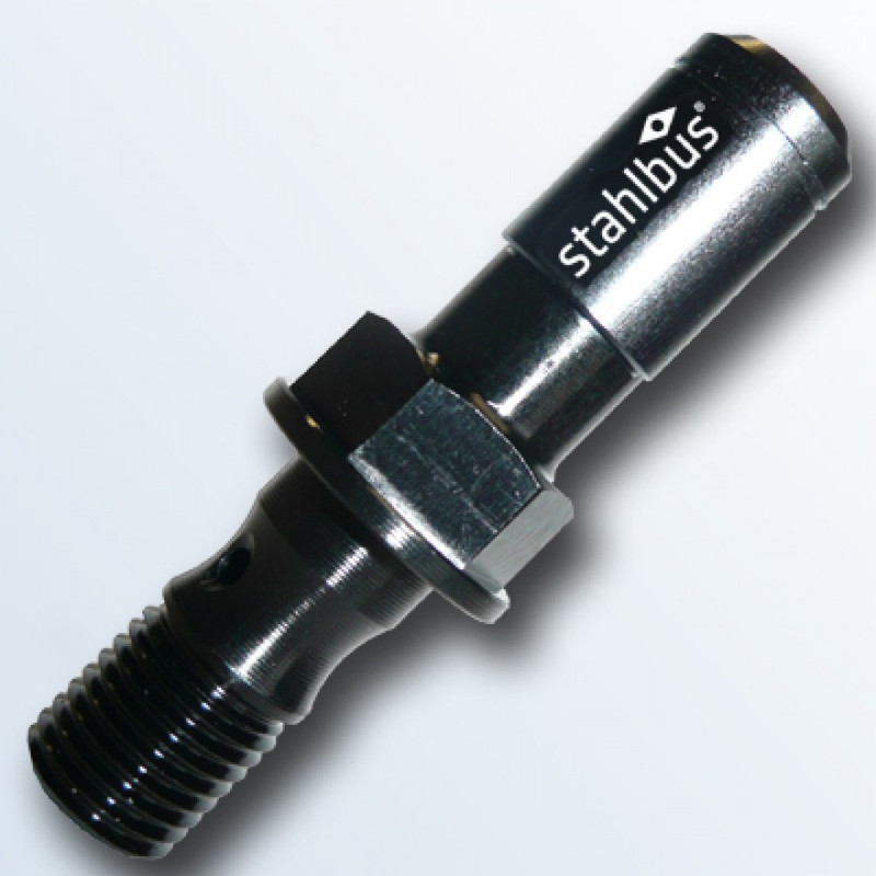 Stahlbus Banjo Bolt with Bleeder Valve Plug 3/8" 24UNFx20mm Black Edition Easy Fast Speed Bleeder Prevents Air From Going Back Into System