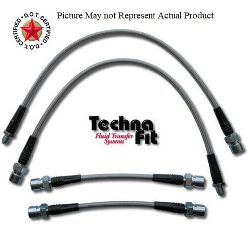 Techna-Fit Stainless Steel Braided Brake Lines FRONT and REAR For 1995-1998 Porsche 911 993 Techna-Fit Stainless Steel Braided Brake Lines FRONT and REAR For 1995-1998 Porsche 911 993