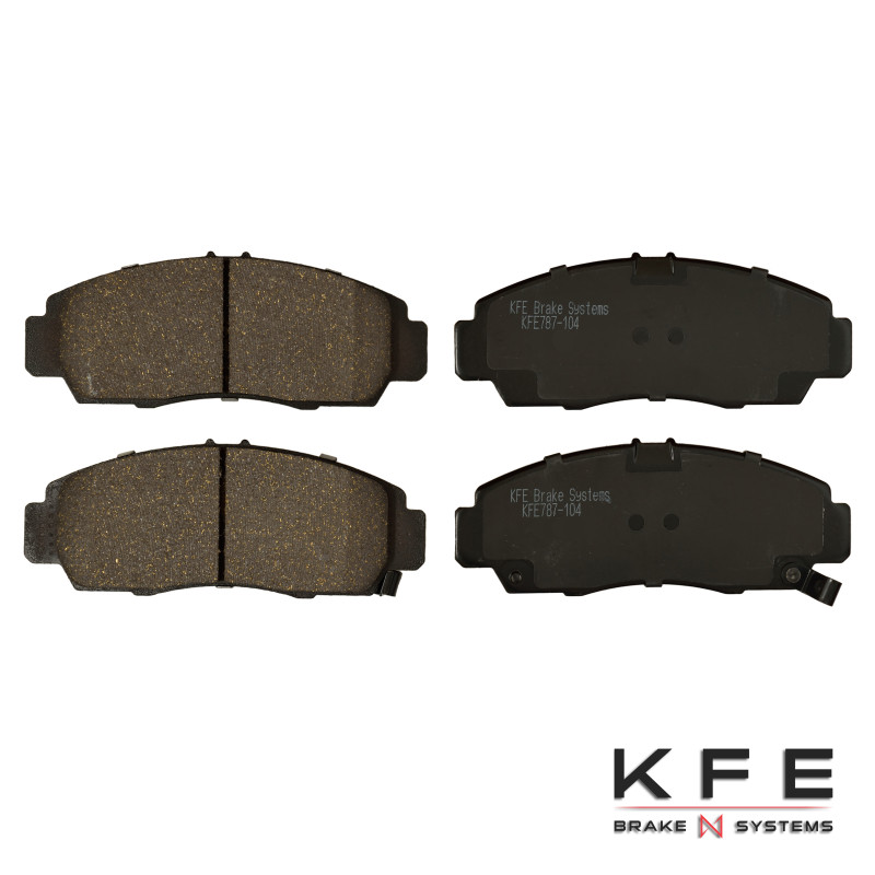 KFE787-104 - KFE Quiet Advanced Ceramic Front Disc Brake Pad Set For 2008 2009 2010 2011 2012 Honda Accord EX, EX-L, 2005-2006 Honda Accord Hybrid; 1999-2008 Acura TL, CL, RL, TSX