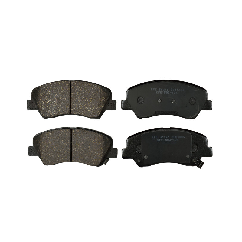 KFE1593-104 - KFE Quiet Advanced Ceramic Front Disc Brake Pad Set For 2012-2017 Accent; 2012-2017 KIA Rio