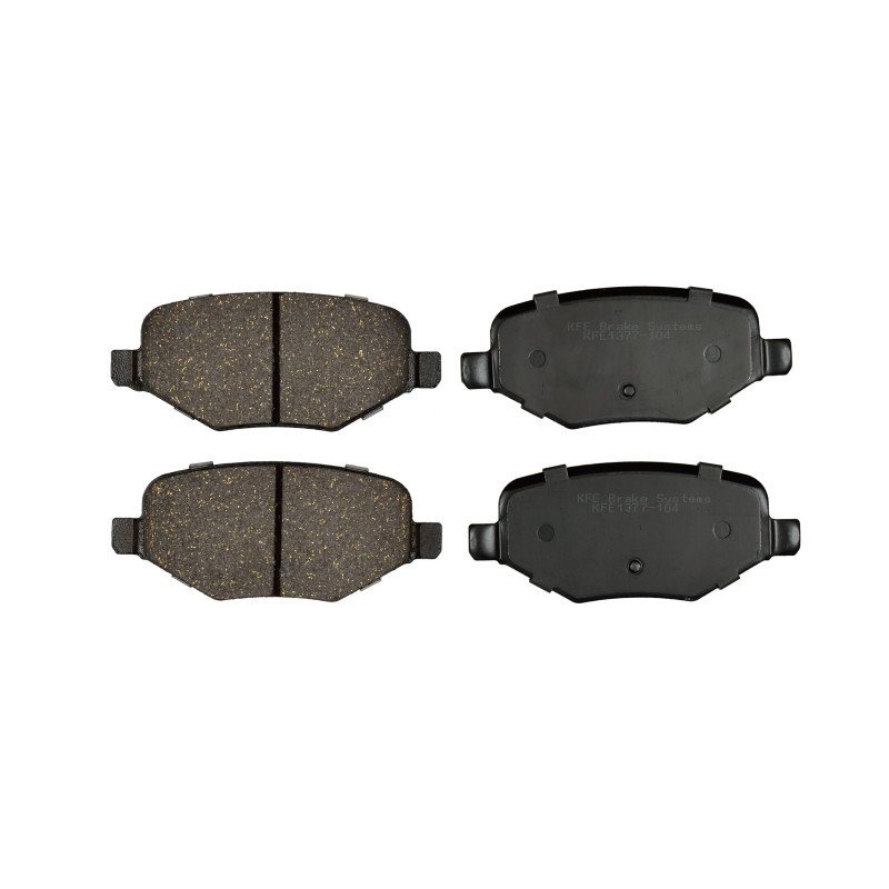 KFE1377-104 - KFE Quiet Advanced Ceramic Rear Disc Brake Pad Set For 2011-2014 Ford Edge, 2001-2015 Explorer, 2009-2012 Flex, Taurus; Lincoln MKS, MKT, MKX