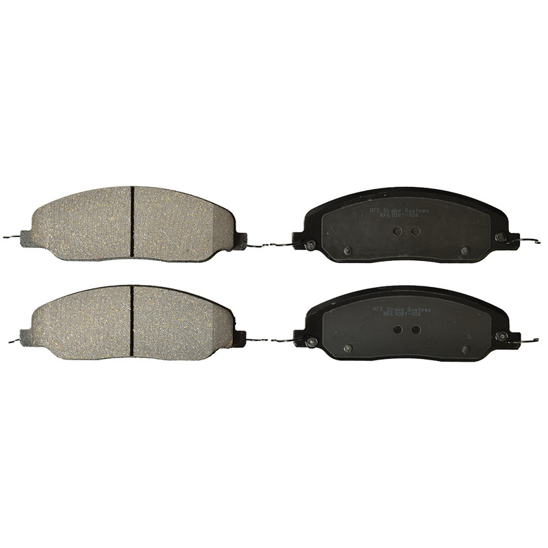 KFE1081-104 - KFE Quiet Advanced Ceramic Front Disc Brake Pad Set For 2005 2006 2007 2008 2009 2010 Ford Mustang Exclude Shelby & Brembo Caliper