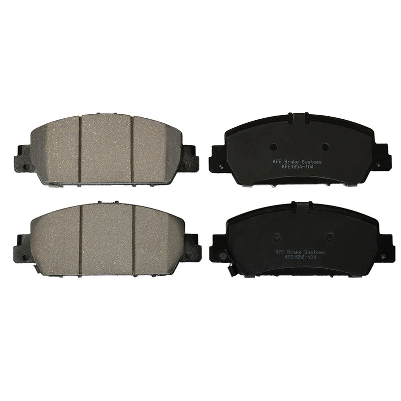 KFE1654-104 - KFE Quiet Advanced Ceramic Front Disc Brake Pad Set For 18-20 Honda Accord EX, EX-L, LX, 17 Accord EX, EX-L, Hybrid, 16 Accord EX, EX-L, 13-15 Accord EX, EX-L Sport, Touring, Hybrid, HR-V, HRV